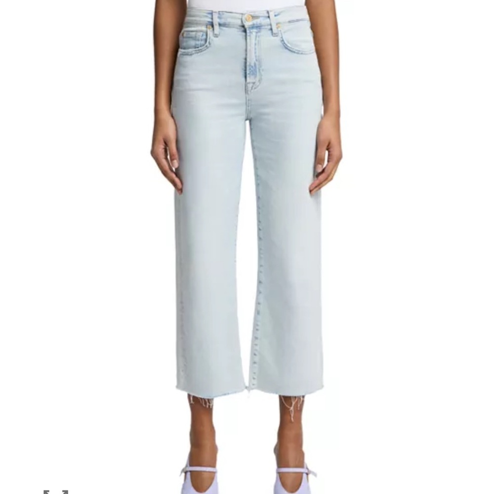 7 For All Mankind High Rise Cropped Jeans MSRP $228 Size 29